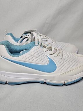New Sample Nike Golf AA1846 Womens Explorer 2 White Blue Lagoon Pulse Shoes 7